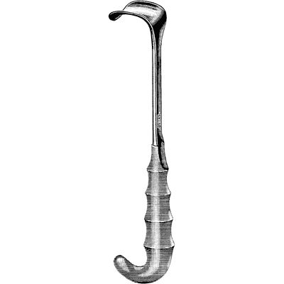Richardson Retractor, Grip Handle, 9 1/2" (24.0 Cm), 1 1/2" Wide X 1 1/2" Deep
